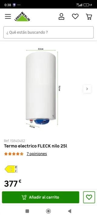 Termo Fleck blanco y azul