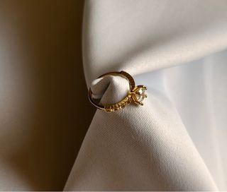 Anillo Oro Laminado 18k Corazones Circonitas