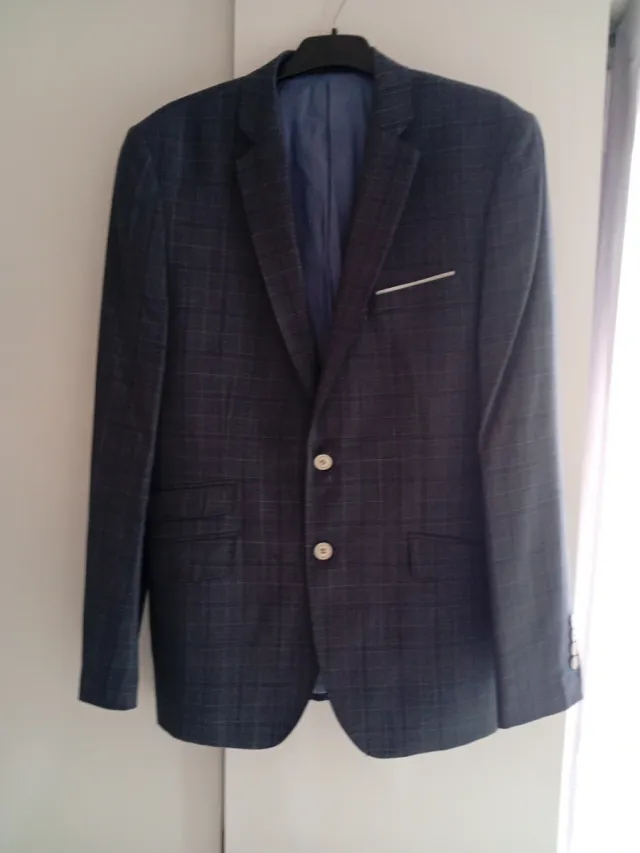 Chaqueta de vestir hombre azul