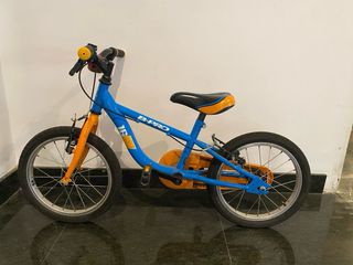 Bicicleta infantil B-Pro 16 azul y naranja