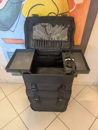 Set 2 Trolley Truccatore Nero