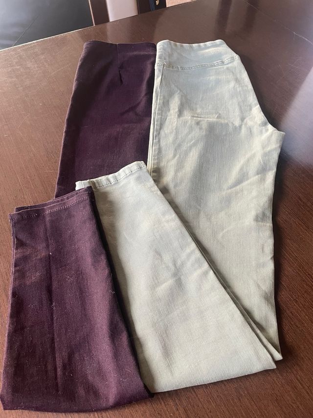 lote Leggings Calzedonia nuevos morado y verde