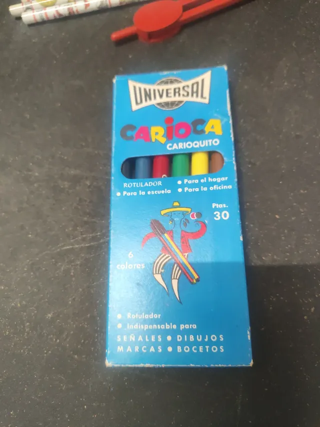 Scatola per pennarelli universale Carioca 6 colori