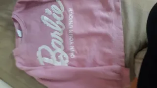 Sudadera Barbie lentejuelas rosa