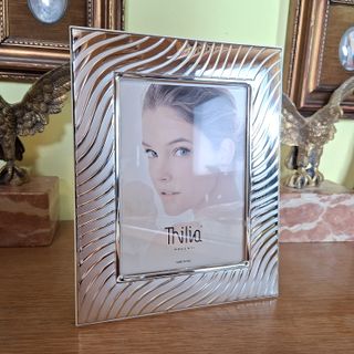 Cornice Portafoto in Argento x foto cm 13x18 NUOVA