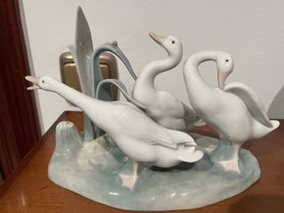 Figura porcelana Lladró Grupo de patos