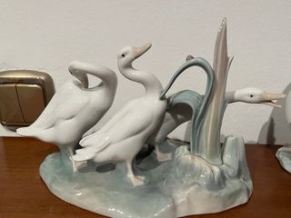 Figura porcelana Lladró Grupo de patos