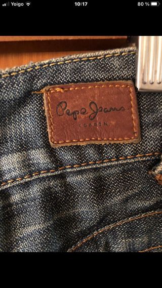 Falda vaquera Pepe Jeans con flores