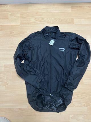 Chaqueta Cortavientos Negra para Ciclismo o Runnin