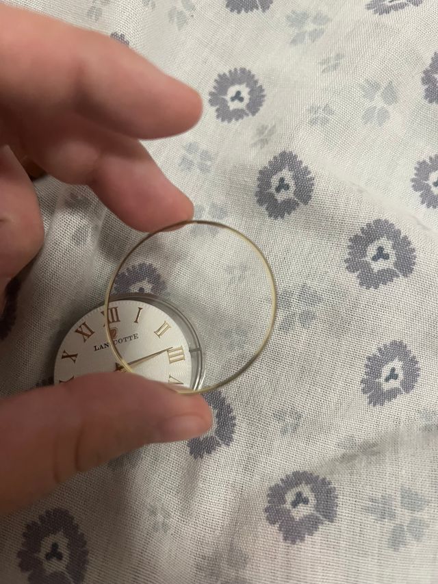 Piezas de reloj LANSCOTTE 18K Gold Case