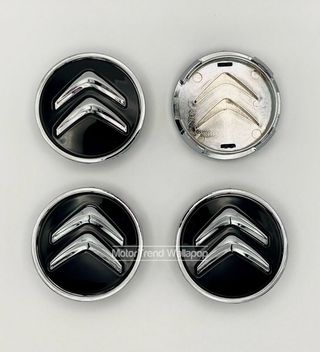 Pack 4 Tapabujes Citroen 60mm negro