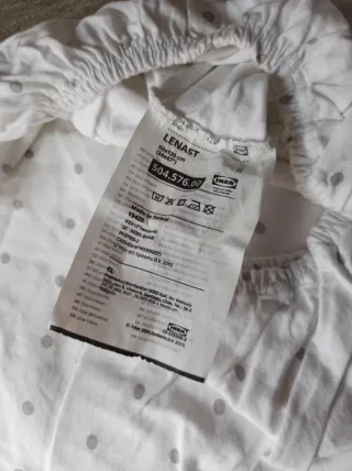 Sabana bajera cuna bebé lunares,100% algodón.