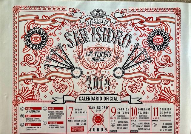 CARTEL DE TOROS SAN ISIDRO 2014