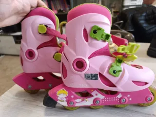 Pattini roller bambina rosa taglia 30-32