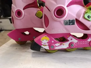 Pattini roller bambina rosa taglia 30-32