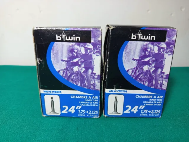Cámaras de aire Btwin 24 Presta (2 unidades)