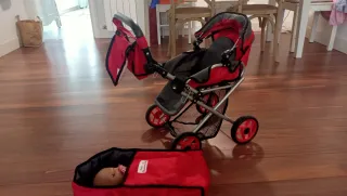 Carrito de muñecas 3 en 1