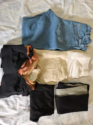 Lote Ropa Premamá Talla S grande y talla L pequeña