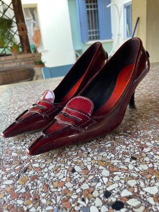 Scarpe tacco Prada rosse