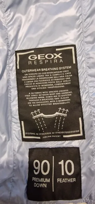 Plumifero corto mujer azul