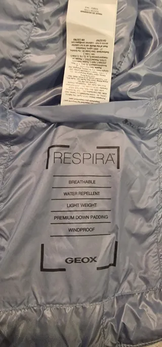 Plumifero corto mujer azul