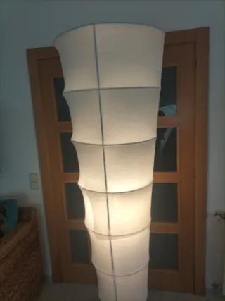 Lámpara de diseño tela papel