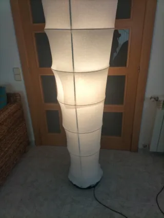 Lámpara de diseño tela papel