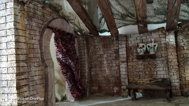 Casa para belén artesanal