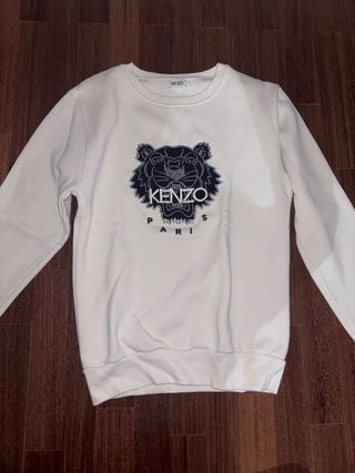 Sudadera Kenzo Blanca con Logo Tigre (falsa)
