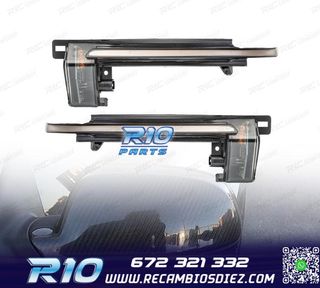 INTERMITENTES ESPEJO PARA AUDI A3 A4 A5 A6 Q3 LED NEGRO AHUM