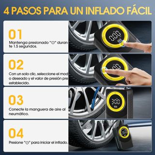 Mini Compresor Aire Portátil 150 PSI