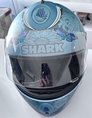 Casco Shark Mujer Talla S Mariposa