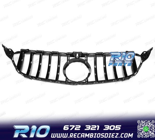 PARRILLA MERCEDES CLASE C W205 18-21 LOOK GTR NEGRO BRILLO