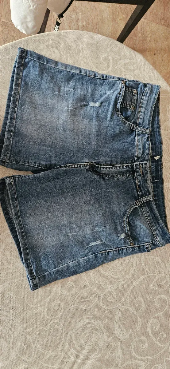 Pantaloncini denim blu