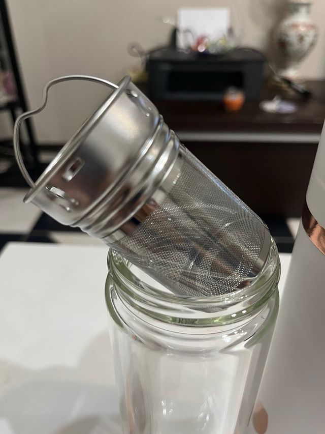 Borraccia termica in vetro tisaniera idea regalo