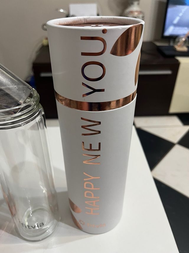 Borraccia termica in vetro tisaniera idea regalo