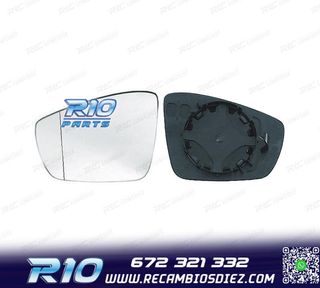 CRISTAL ESPEJO + BASE IZQUIERDO VOLKSWAGEN VW POLO 09-17