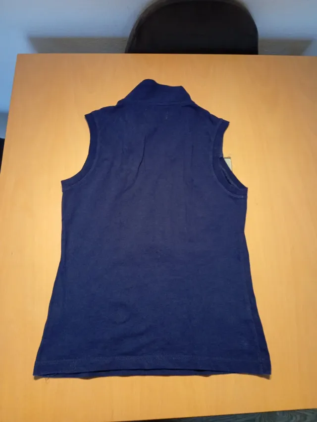 Polo Fred Perry sin mangas azul