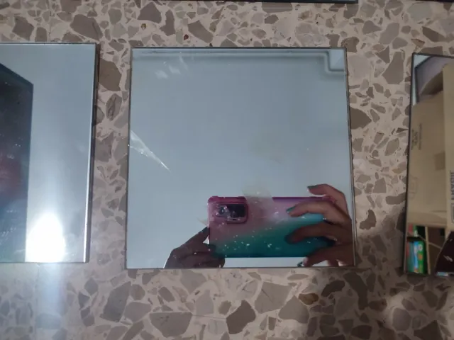 8 Espejos Cuadrados 15x15 cm