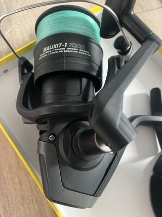 Caña de pescar + carrete + funda