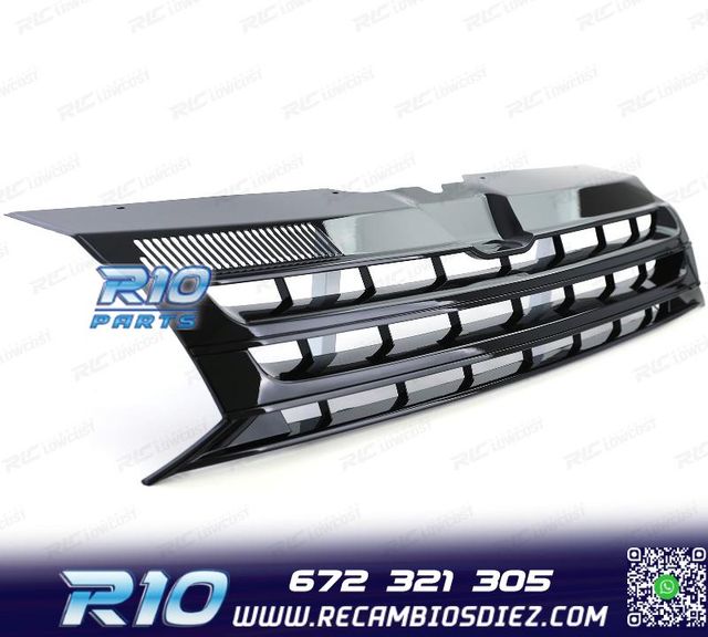 PARRILLA VOLKSWAGEN VW T5 FACELIFT 09-15 NEGRO BRILLO