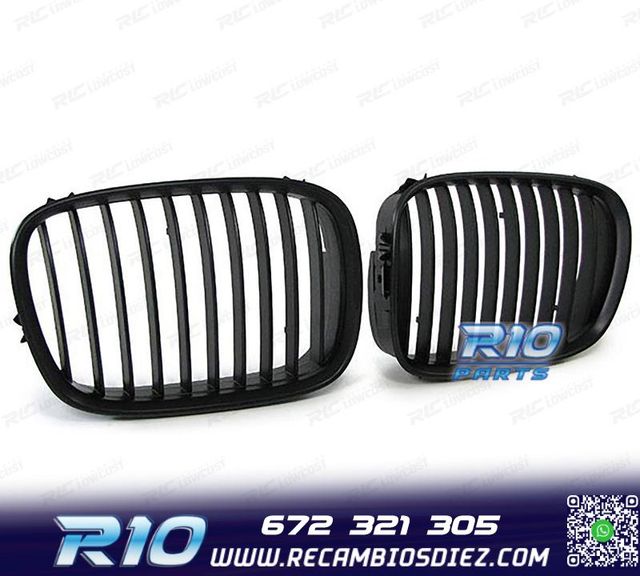 PARRILLAS BMW E39 95-03 LOOK M NEGRO MATE