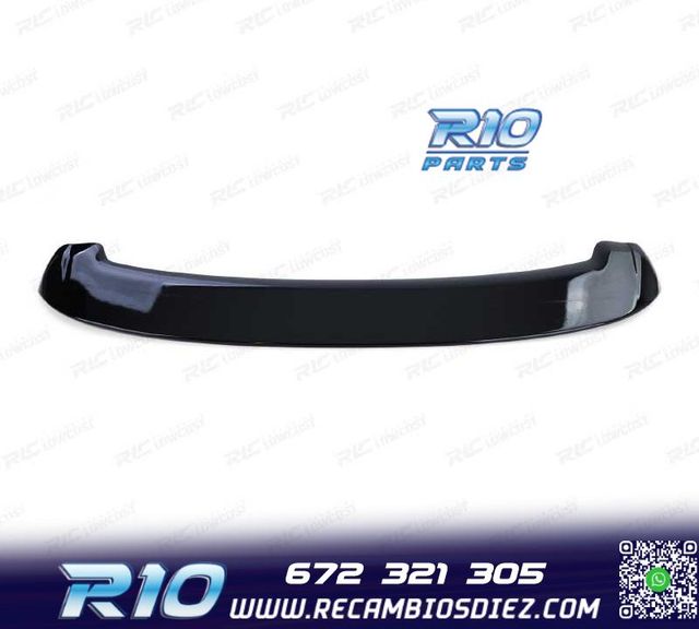 ALERON SPOILER VOLKSWAGEN VW POLO MK4 01-09 ABS NEGRO BRILLO