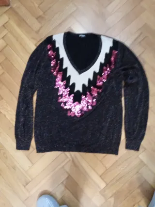 Jersey fino mujer Desigual lentejuelas