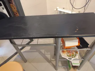 Mesa de cocina madera y metal