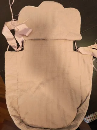 Funda Capazo Uzturre Rosa Pompones