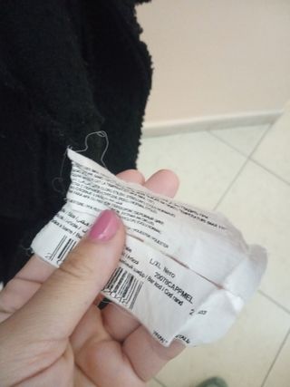 Cappottino nero donna