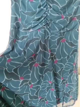 Vestido midi Rafi Mora petróleo