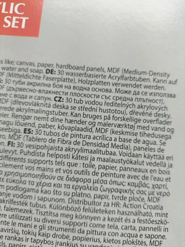 Set 30 botes pintura acrílica Van Bleiswijck