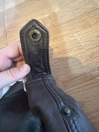 Chaqueta Cuero Massimo Dutti - Estilo Vintage